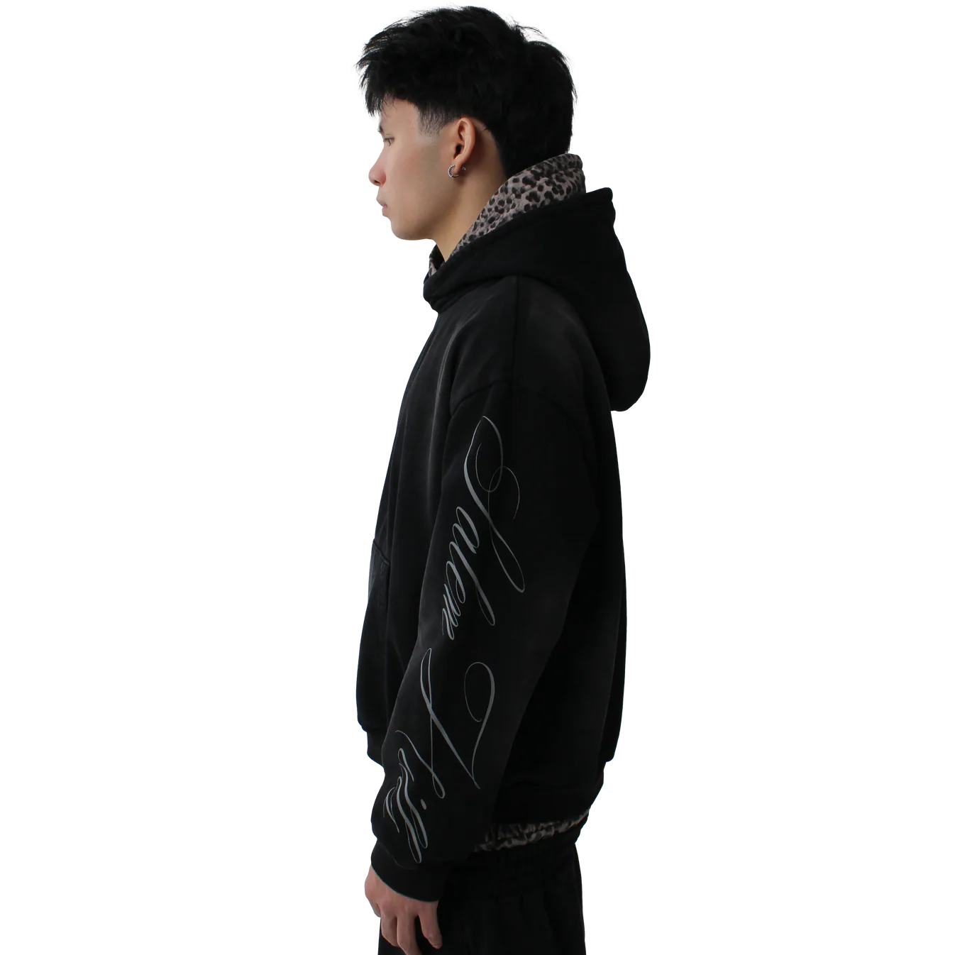 Black Leopard Hoodie